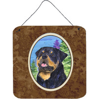 "Caroline's Treasures SS1026DS66 Rottweiler Aluminum Metal Wall or Door Hanging Prints, 6 x 6"", Multicolor"