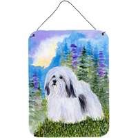"Caroline's Treasures Havanese Aluminium Metal Wall or Door Hanging Prints, 16"" x 12"", Multicolor"