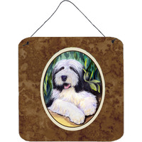 "Caroline's Treasures Bearded Collie Aluminium Metal Door Hanging Prints wall-decor, 6 x 6, Multicolor"
