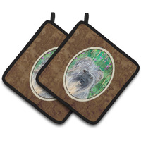 "Caroline's Treasures Berger Des Pyrenese Pair of Pot Holders SS1042PTHD, 7.5HX7.5W, Multicolor"