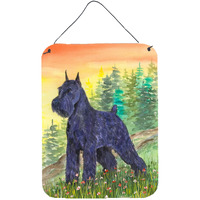 "Caroline's Treasures SS1051DS1216 Schnauzer Aluminium Metal Wall or Door Hanging Prints, 16"" x 12"", Multicolor"