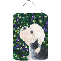 "Caroline's Treasures SS1055DS1216 Dandie Dinmont Terrier Aluminium Metal Wall or Door Hanging Prints, 16"" x 12"", Multicolor"
