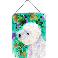 "Caroline's Treasures SS1064DS1216 Westie Aluminium Metal Wall or Door Hanging Prints, 16"" x 12"", Multicolor"