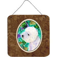 "Caroline's Treasures SS1064DS66 Westie Aluminum Metal Wall or Door Hanging Prints, 6 x 6"", Multicolor"