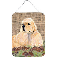"Caroline's Treasures SS4060DS1216 Cocker Spaniel Aluminium Metal Wall or Door Hanging Prints, 16"" x 12"", Multicolor"