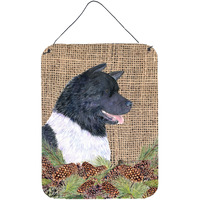 "Caroline's Treasures SS4061DS1216 Akita Aluminium Metal Wall or Door Hanging Prints, 16"" x 12"", Multicolor"