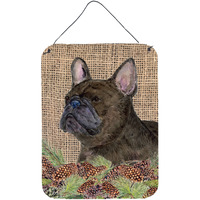 "Caroline's Treasures SS4063DS1216 French Bulldog Aluminium Metal Wall or Door Hanging Prints, 16"" x 12"", Multicolor"