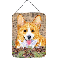 "Caroline's Treasures SS4077DS1216 Corgi Aluminium Metal Wall or Door Hanging Prints, 16"" x 12"", Multicolor"