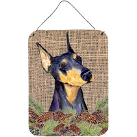 "Caroline's Treasures SS4085DS1216 Doberman Aluminium Metal Wall or Door Hanging Prints, 16"" x 12"", Multicolor"