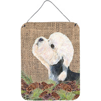 "Caroline's Treasures Dandie Dinmont Terrier Aluminium Metal Door Hanging Prints wall-decor, 16"" x 12"", Multicolor"
