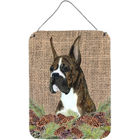"Caroline's Treasures SS4097DS1216 Boxer Aluminium Metal Wall or Door Hanging Prints, 16"" x 12"", Multicolor"