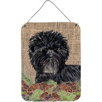 "Caroline's Treasures SS4100DS1216 Affenpinscher Aluminium Metal Wall or Door Hanging Prints, 16"" x 12"", Multicolor"