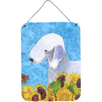 "Caroline's Treasures SS4116DS1216 Bedlington Terrier Aluminium Metal Wall or Door Hanging Prints, 16"" x 12"", Multicolor"