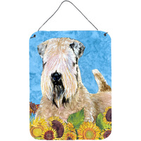 "Caroline's Treasures SS4121DS1216 Wheaten Terrier Soft Coated Aluminium Metal Wall or Door Hanging Prints, 16"" x 12"", Multicolor"