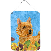 "Caroline's Treasures SS4132DS1216 Norwich Terrier Aluminium Metal Wall or Door Hanging Prints, 16"" x 12"", Multicolor"