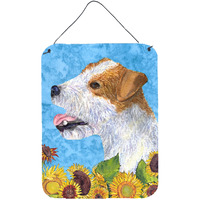 "Caroline's Treasures SS4137DS1216 Jack Russell Terrier Aluminium Metal Wall or Door Hanging Prints, 16"" x 12"", Multicolor"