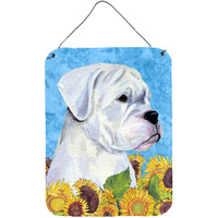 "Caroline's Treasures SS4142DS1216 Boxer Aluminium Metal Wall or Door Hanging Prints, 16"" x 12"", Multicolor"