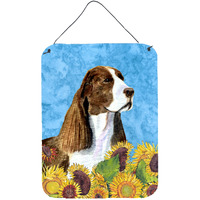 "Caroline's Treasures SS4146DS1216 Springer Spaniel Aluminium Metal Wall or Door Hanging Prints, 16"" x 12"", Multicolor"