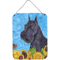"Caroline's Treasures SS4156DS1216 Schnauzer Aluminium Metal Wall or Door Hanging Prints, 16"" x 12"", Multicolor"