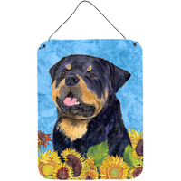 "Caroline's Treasures SS4158DS1216 Rottweiler Aluminium Metal Wall or Door Hanging Prints, 16"" x 12"", Multicolor"