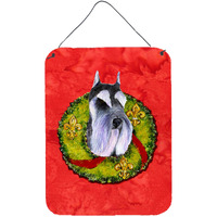 "Caroline's Treasures SS4167DS1216 Schnauzer Aluminium Metal Wall or Door Hanging Prints, 16"" x 12"", Multicolor"