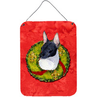 "Caroline's Treasures SS4170DS1216 Rat Terrier Aluminium Metal Wall or Door Hanging Prints, 16"" x 12"", Multicolor"