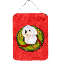"Caroline's Treasures SS4171DS1216 Maltese Aluminium Metal Wall or Door Hanging Prints, 16"" x 12"", Multicolor"