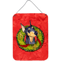 "Caroline's Treasures SS4184DS1216 Doberman Aluminium Metal Wall or Door Hanging Prints, 16"" x 12"", Multicolor"