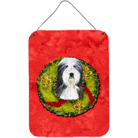 "Caroline's Treasures SS4186DS1216 Bearded Collie Aluminium Metal Wall or Door Hanging Prints, 16"" x 12"", Multicolor"