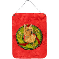 "Caroline's Treasures SS4188DS1216 Norwich Terrier Aluminium Metal Wall or Door Hanging Prints, 16"" x 12"", Multicolor"