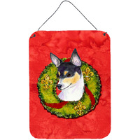 "Caroline's Treasures SS4205DS1216 Fox Terrier Aluminium Metal Wall or Door Hanging Prints, 16"" x 12"", Multicolor"