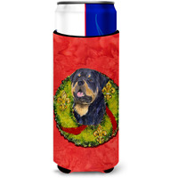 Rottweiler Cristmas Wreath Ultra Beverage Insulators for slim cans SS4211MUK