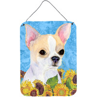 "Caroline's Treasures SS4243DS1216 Chihuahua Aluminium Metal Wall or Door Hanging Prints, 16"" x 12"", Multicolor"