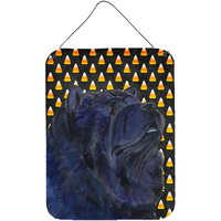 "Caroline's Treasures SS4294DS1216 Chow Chow Candy Corn Halloween Portrait Wall or Door Hanging Prints, 16"" x 12"", Multicolor"