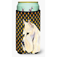 Scottish Terrier Wheaten Candy Corn Halloween Portrait  Tall Boy Beverage Insulator Beverage Insulator Hugger