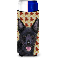 Australian Kelpie Fall Leaves Portrait Ultra Beverage Insulators for slim cans SS4358MUK