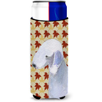 Bedlington Terrier Fall Leaves Portrait Ultra Beverage Insulators for slim cans SS4373MUK