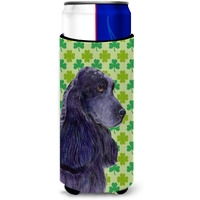 Cocker Spaniel St. Patrick's Day Shamrock Portrait Ultra Beverage Insulators for slim cans SS4402MUK