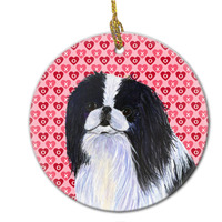 "Caroline's Treasures SS4467CO1 Japanese Chin Ceramic Ornament, Multicolor"