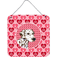"Caroline's Treasures SS4469DS66 Dalmatian Aluminum Metal Wall or Door Hanging Prints, 6 x 6"", Multicolor"