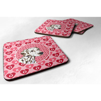 "Caroline's Treasures SS4469FC Dalmatian Foam Coasters (Set of 4), 3.5"" H x 3.5"" W, Multicolor"