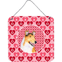 "Caroline's Treasures Collie Smooth Aluminum Metal Wall or Door Hanging Prints, 6 x 6"", Multicolor"