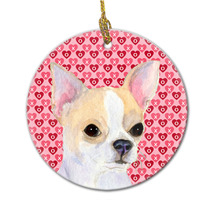 "Caroline's Treasures SS4474CO1 Chihuahua Ceramic Ornament, Multicolor"
