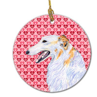 "Caroline's Treasures SS4475CO1 Borzoi Ceramic Ornament, Multicolor"