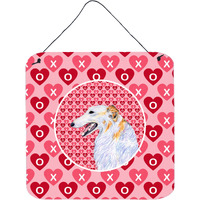 "Caroline's Treasures SS4475DS66 Borzoi Aluminum Metal Wall or Door Hanging Prints, 6 x 6"", Multicolor"