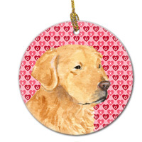 "Caroline's Treasures SS4476CO1 Golden Retriever Ceramic Ornament, Multicolor"