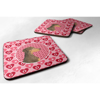 "Caroline's Treasures SS4479FC Doberman Foam Coasters (Set of 4), 3.5"" H x 3.5"" W, Multicolor"