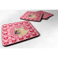 "Caroline's Treasures SS4485FC French Bulldog Foam Coasters (Set of 4), 3.5"" H x 3.5"" W, Multicolor"