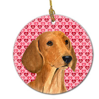 "Caroline's Treasures SS4487CO1 Dachshund Ceramic Ornament, Multicolor"
