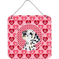 "Caroline's Treasures SS4492DS66 Dalmatian Aluminum Metal Wall or Door Hanging Prints, 6 x 6"", Multicolor"